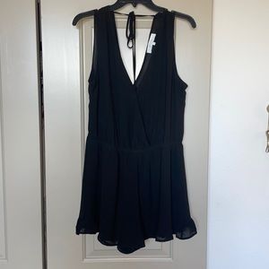 ASTR Sheer Black Romper